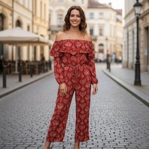 Blushing Heart ❤️ Red Jumpsuit
New